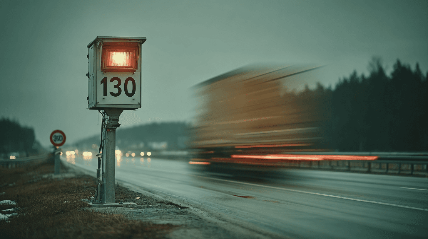 Radar za merenje brzine na autoputu sa ograničenjem 130 km/h